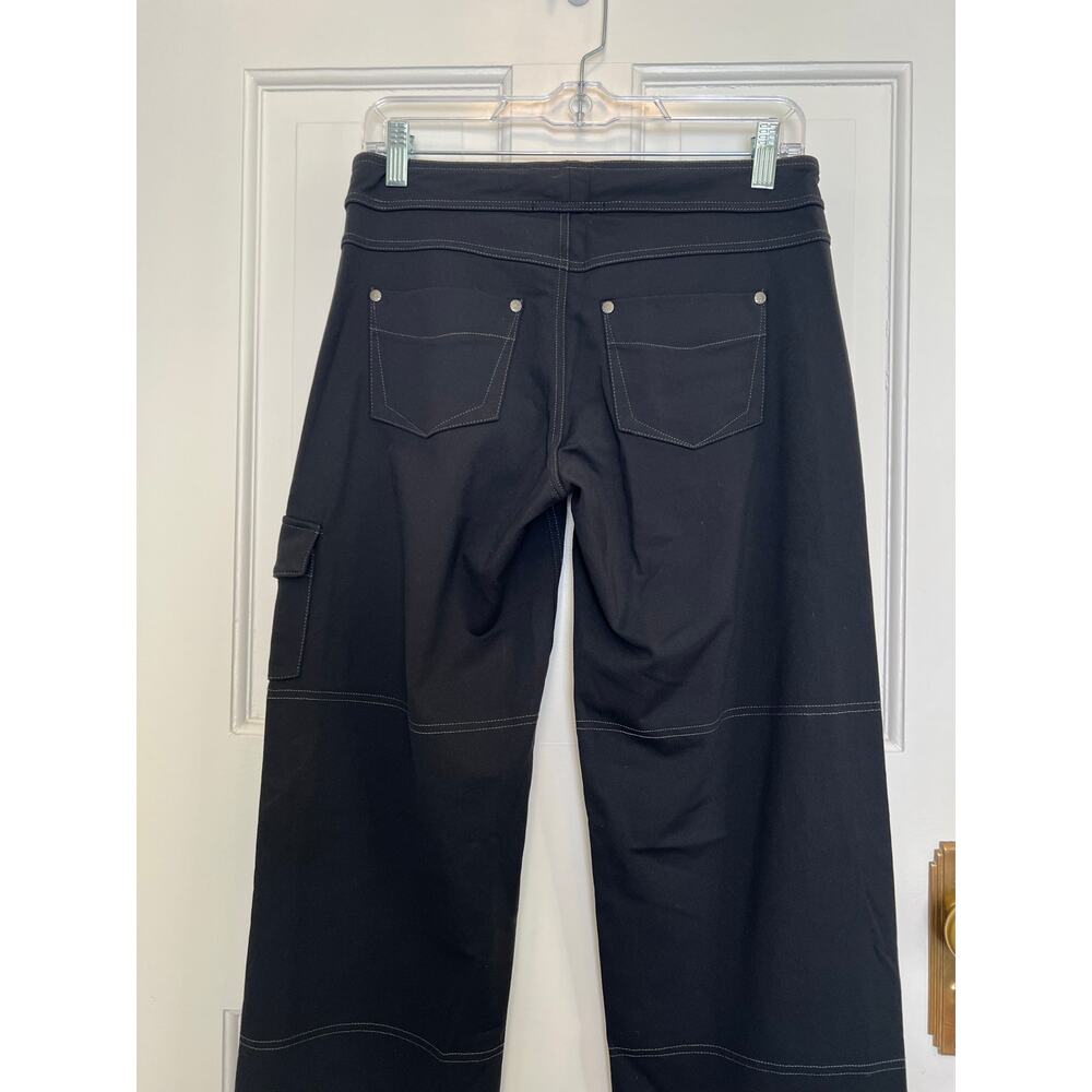 NEW Athleta Bettona Boyfriend Pant Black Cargo Cinch Contrast Stitch Women's XS - Picture 6 of 16